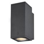 SLV Enola S Wandlamp Aluminium Grijs Vierkant 6W 500lm - 940 Koel Wit | Buitenverlichting - IP65 - Beste Kleurweergave