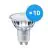 Voordeelpak 10x Philips MASTER Value LED Spot GU10 PAR16 4.9W 380lm 60D - 940 Koel Wit | Beste Kleurweergave - Dimbaar - Vervangt 50W